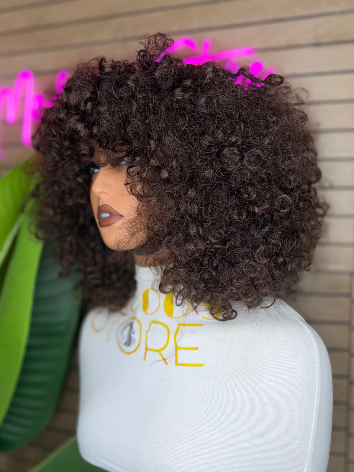 Tiana frange water Curly 300% density