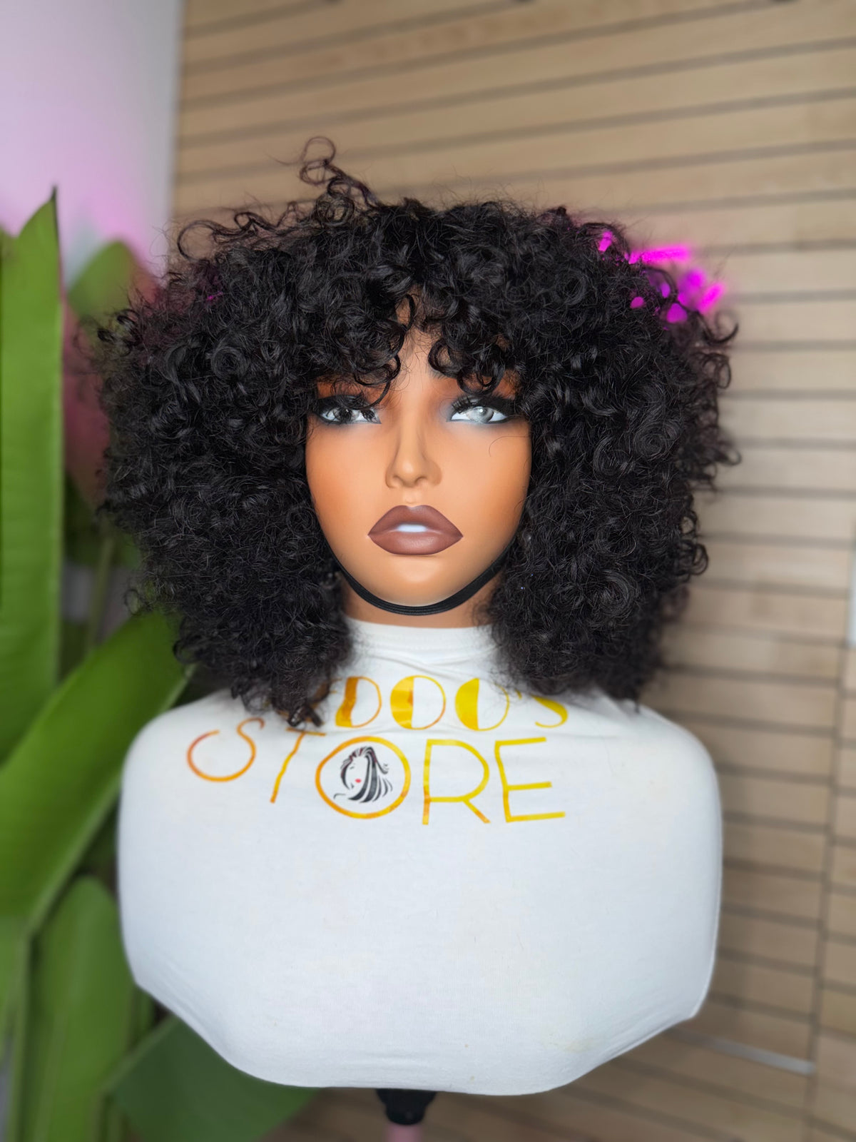 Tiana frange water Curly 300% density