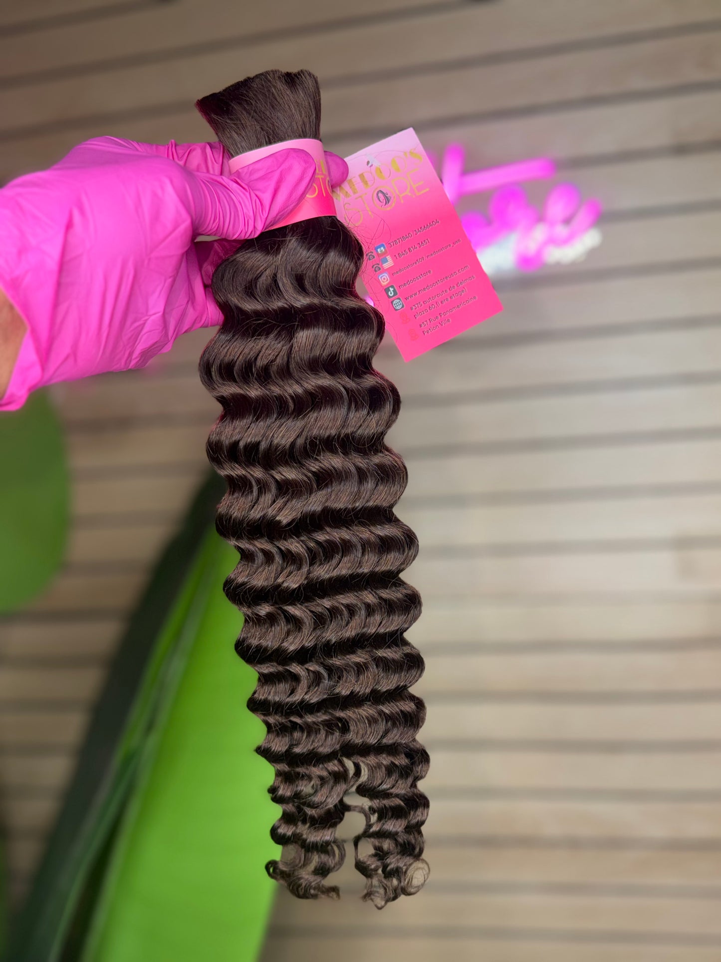 Bulk human hair deep wave for braiding boho