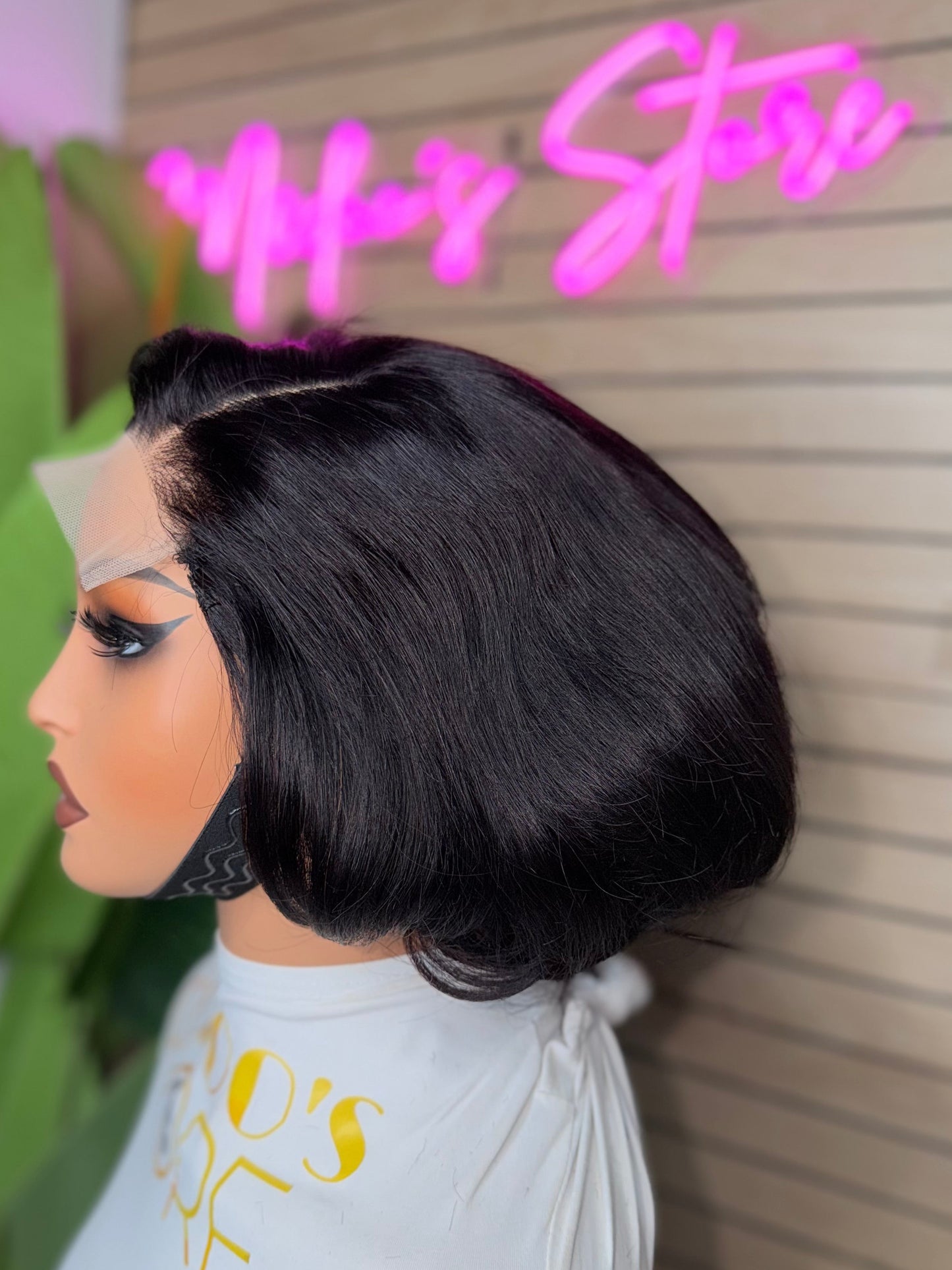 5x5 glueless wig NEW Pixie cut straight 200 density