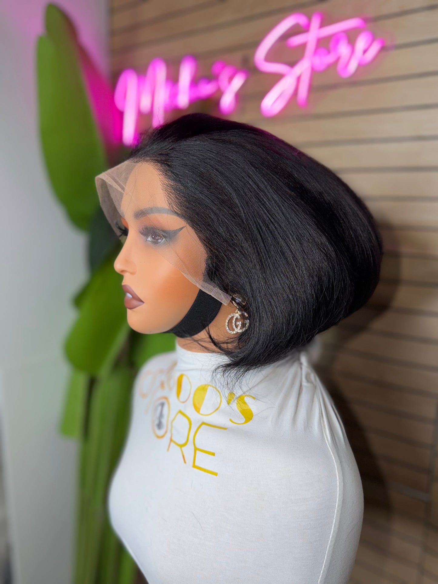 NEW Pixie cut straight 300 density 13*4  wig