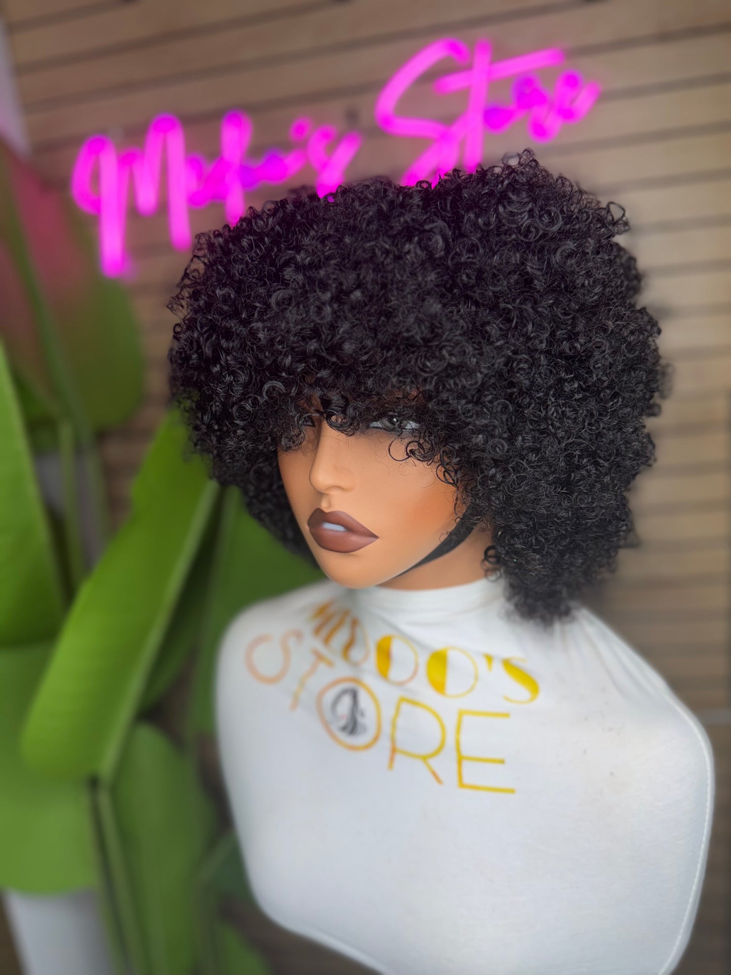 Frange kinky curly short 180%