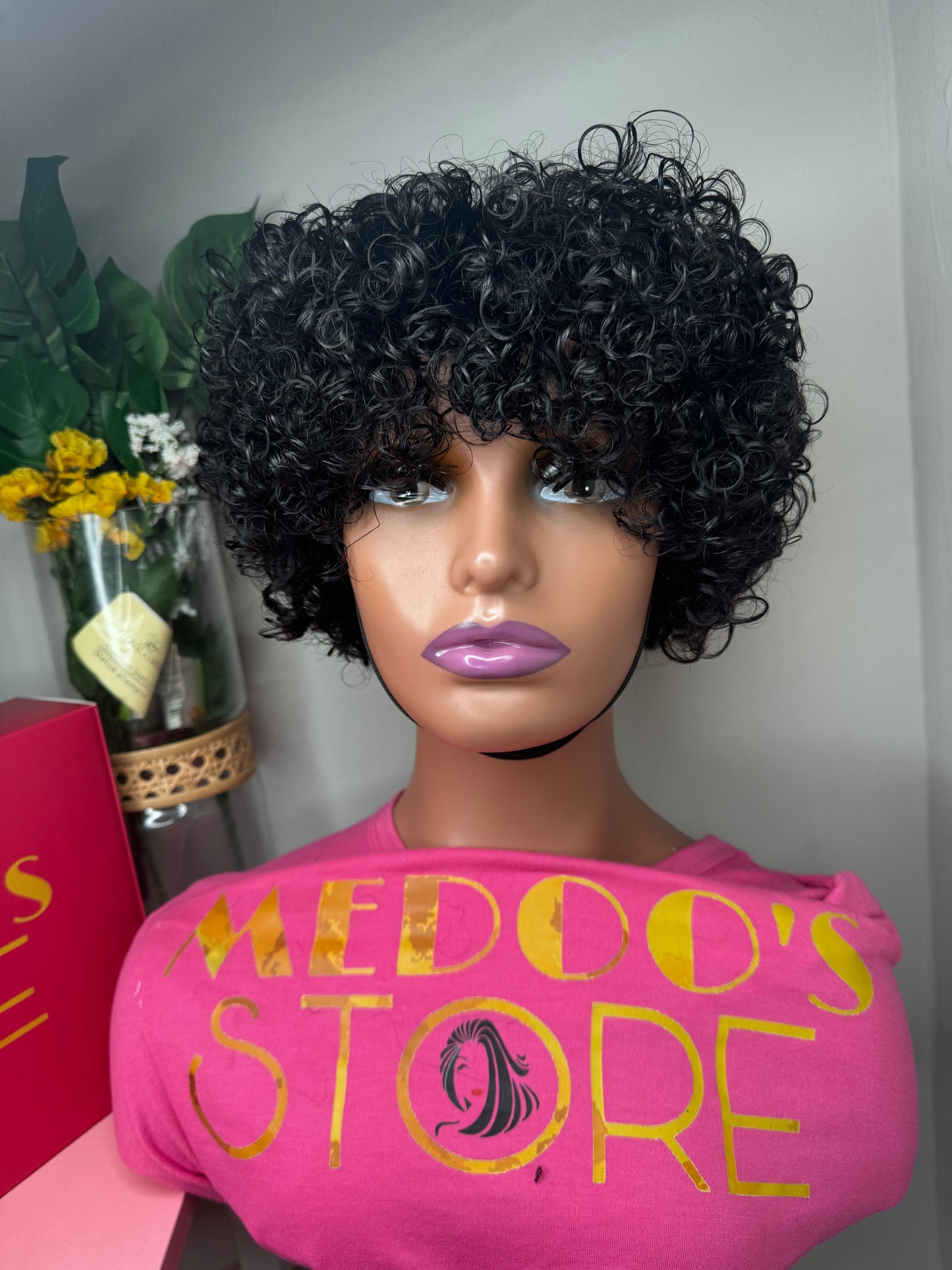 Curly wig 6 inch