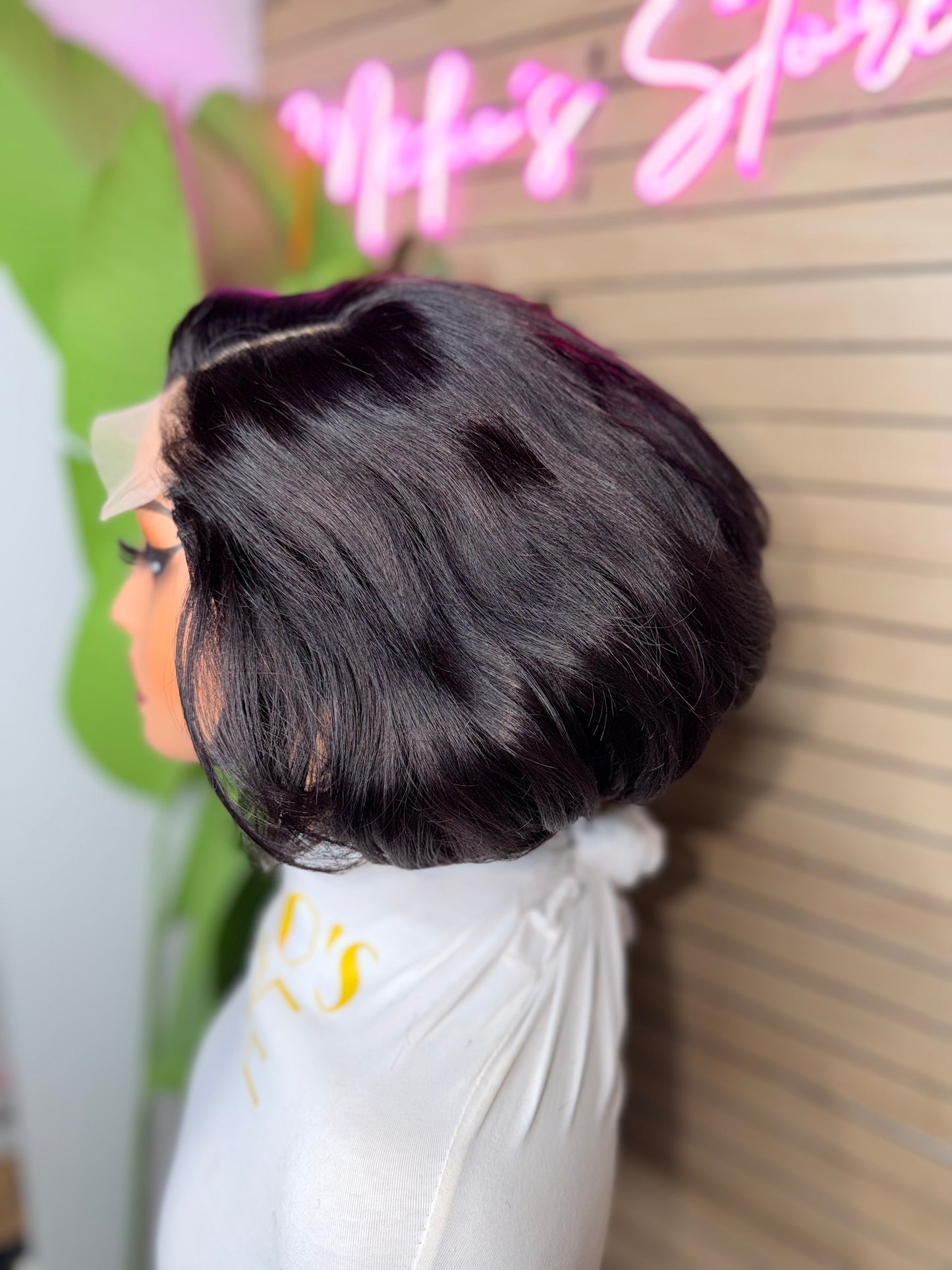 5x5 glueless wig NEW Pixie cut straight 200 density