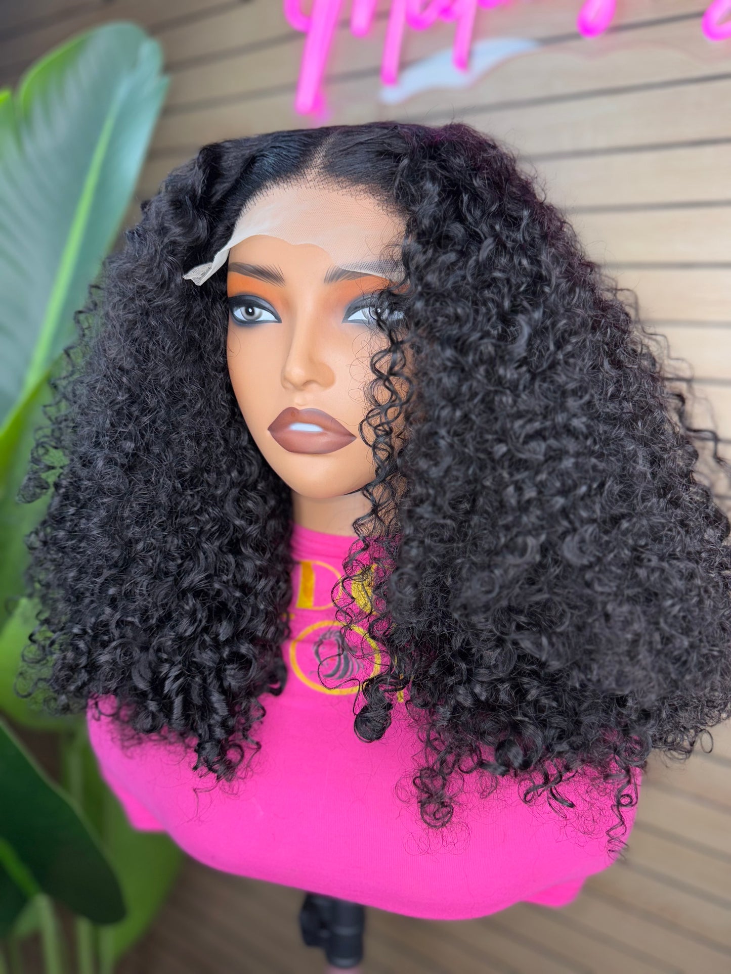 5x5 curly wig 300density