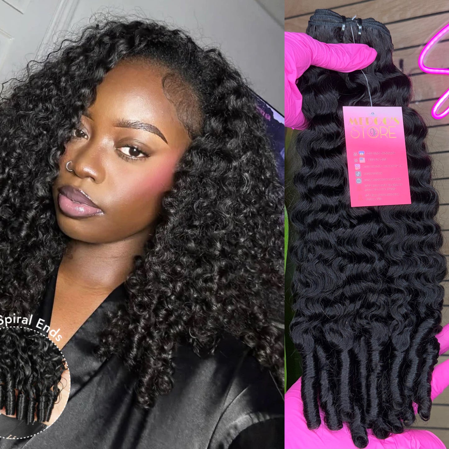 BURMESE CURLY Hair Bundle  [1PC]