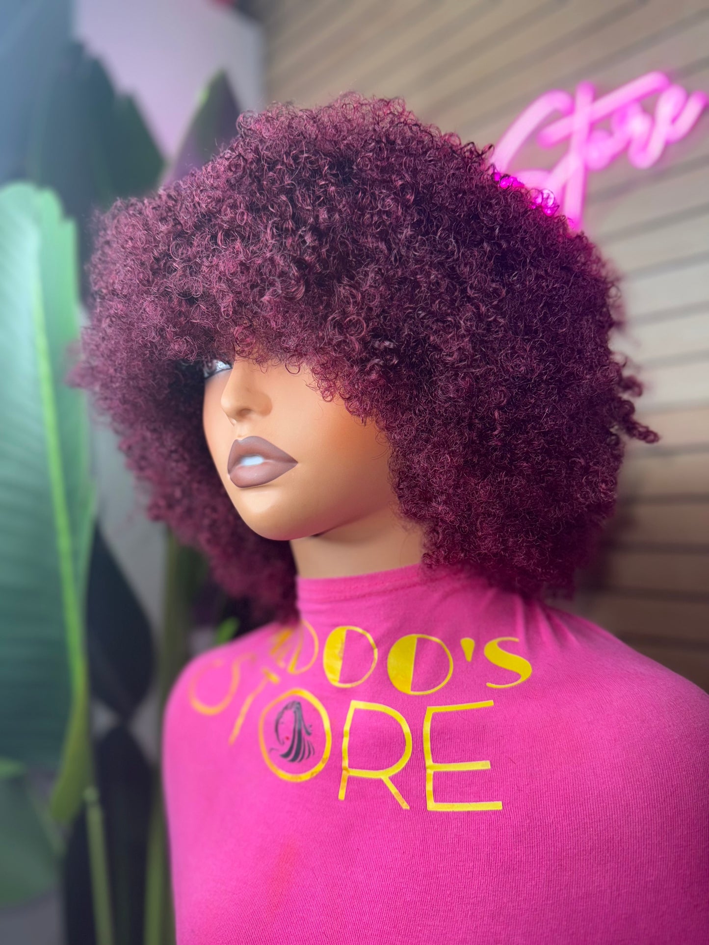 frange new curly wig  traditionel