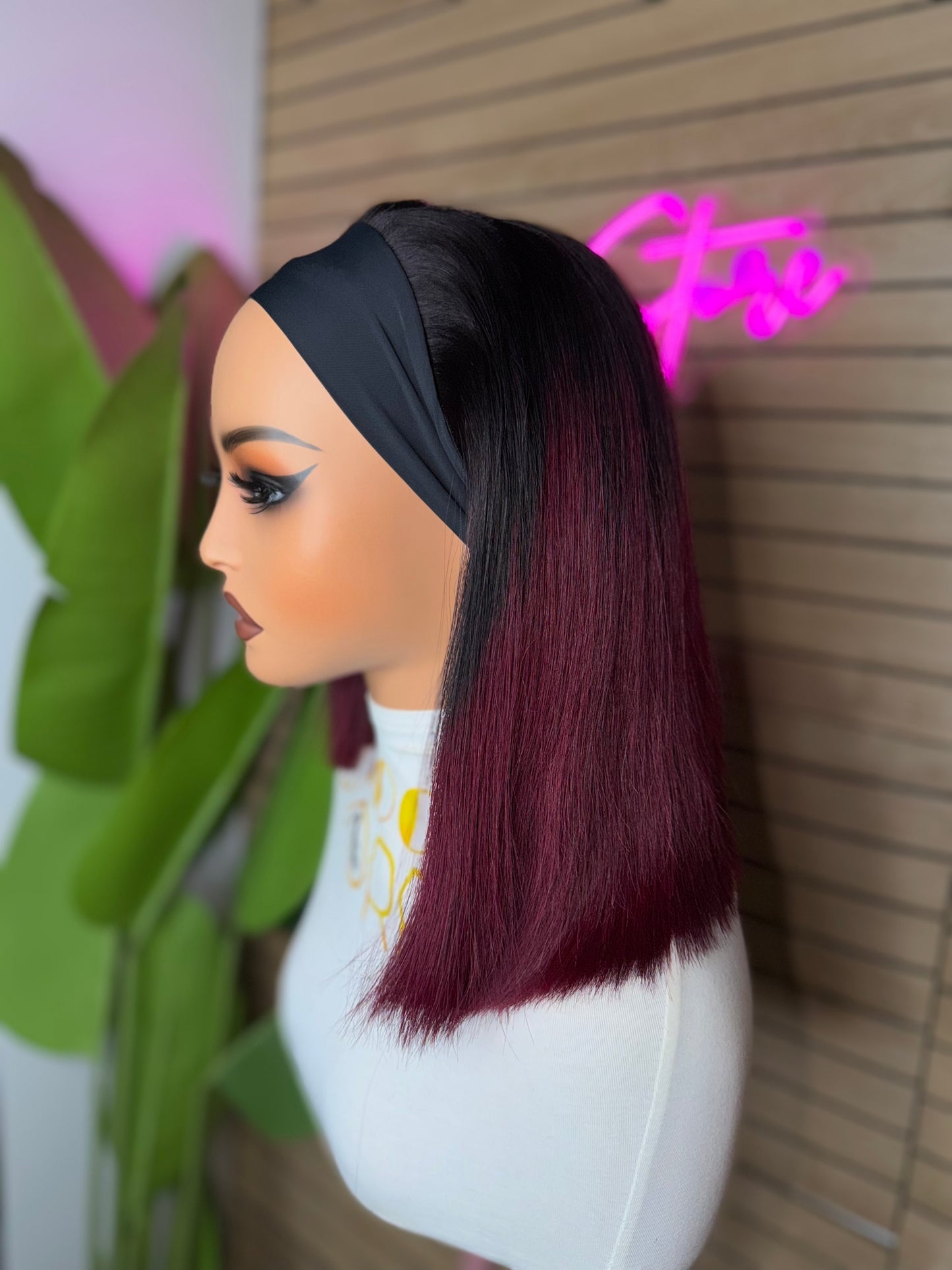 250% density Headband wig straight