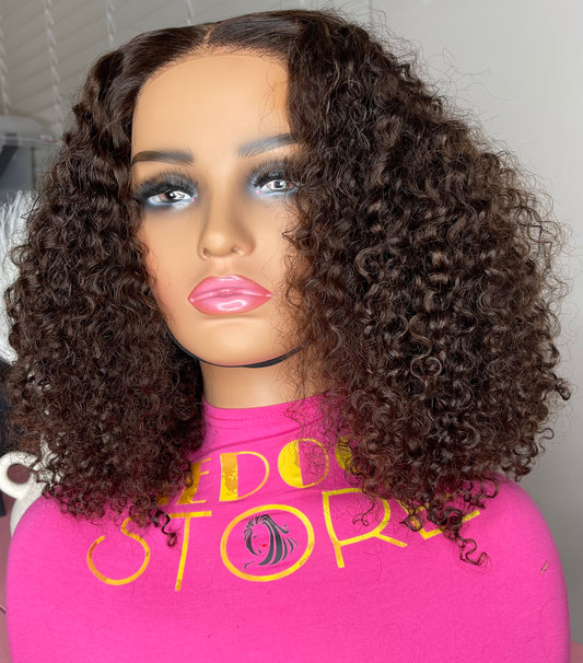 #4 Wear and go curly wig 5*5