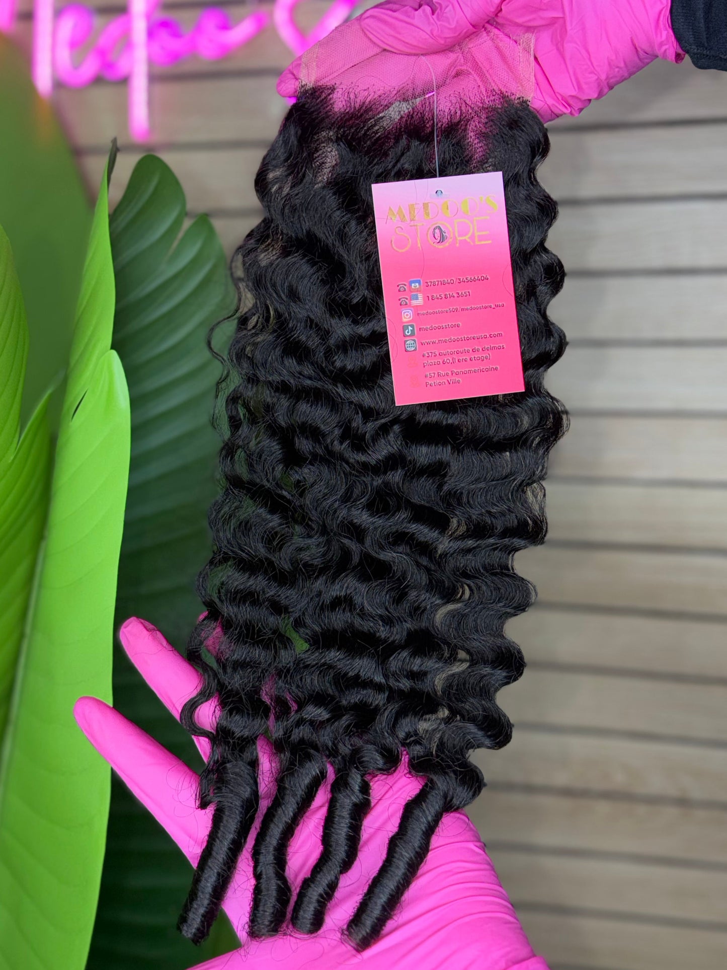 Closure HD Burmese curly 4x4