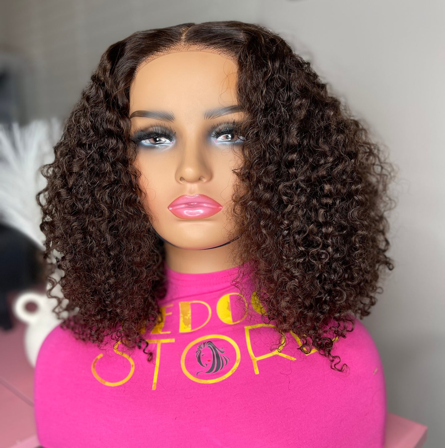 #4 Wear and go curly wig 5*5