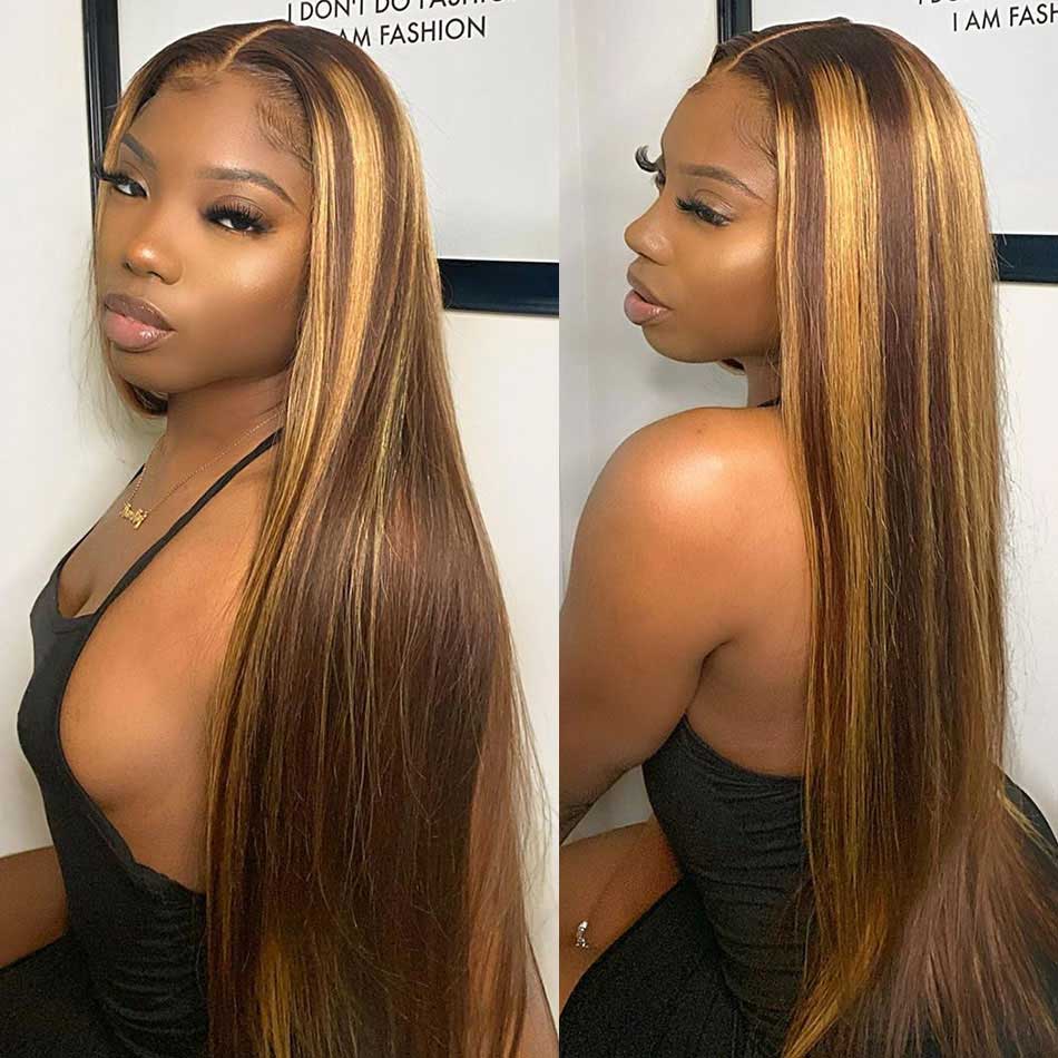 Wig lace front highlight