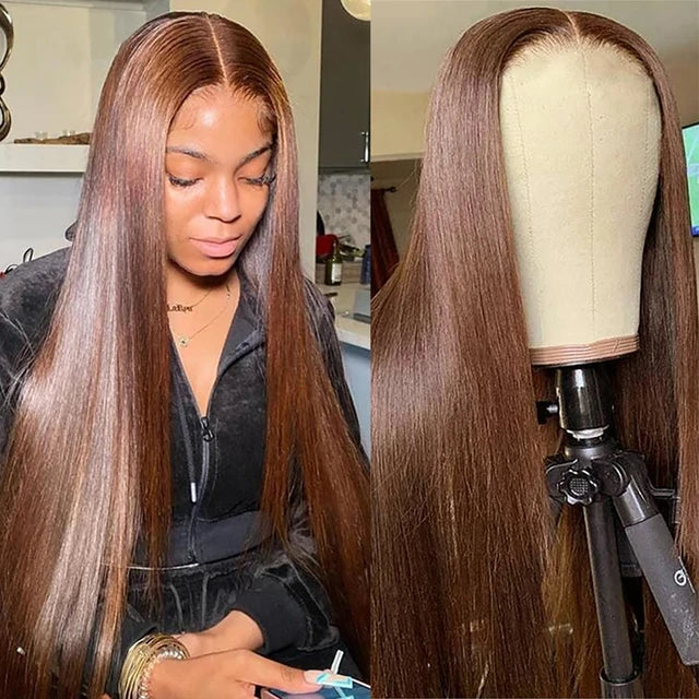 #4 Wig full frontal straight 180% density