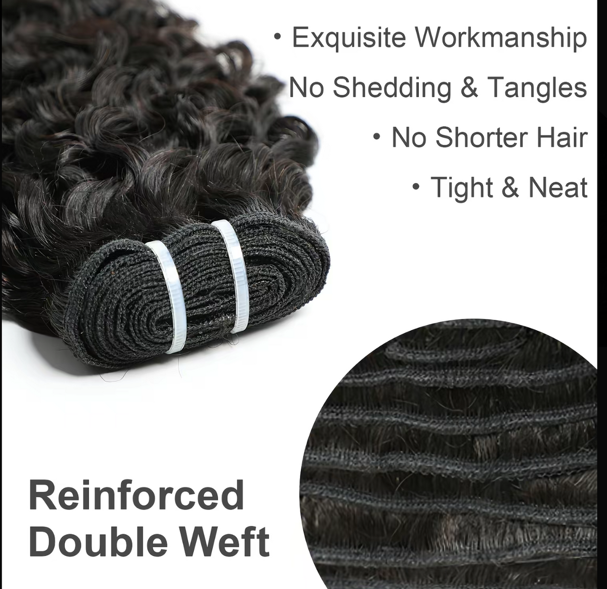 10A Burmese wavy curly bundles