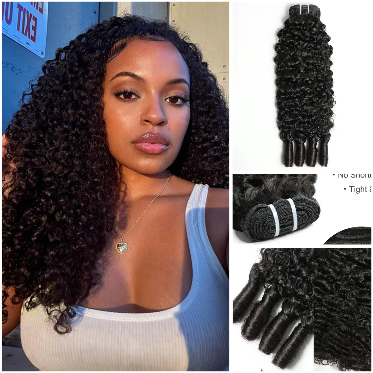 10A Burmese wavy curly bundles