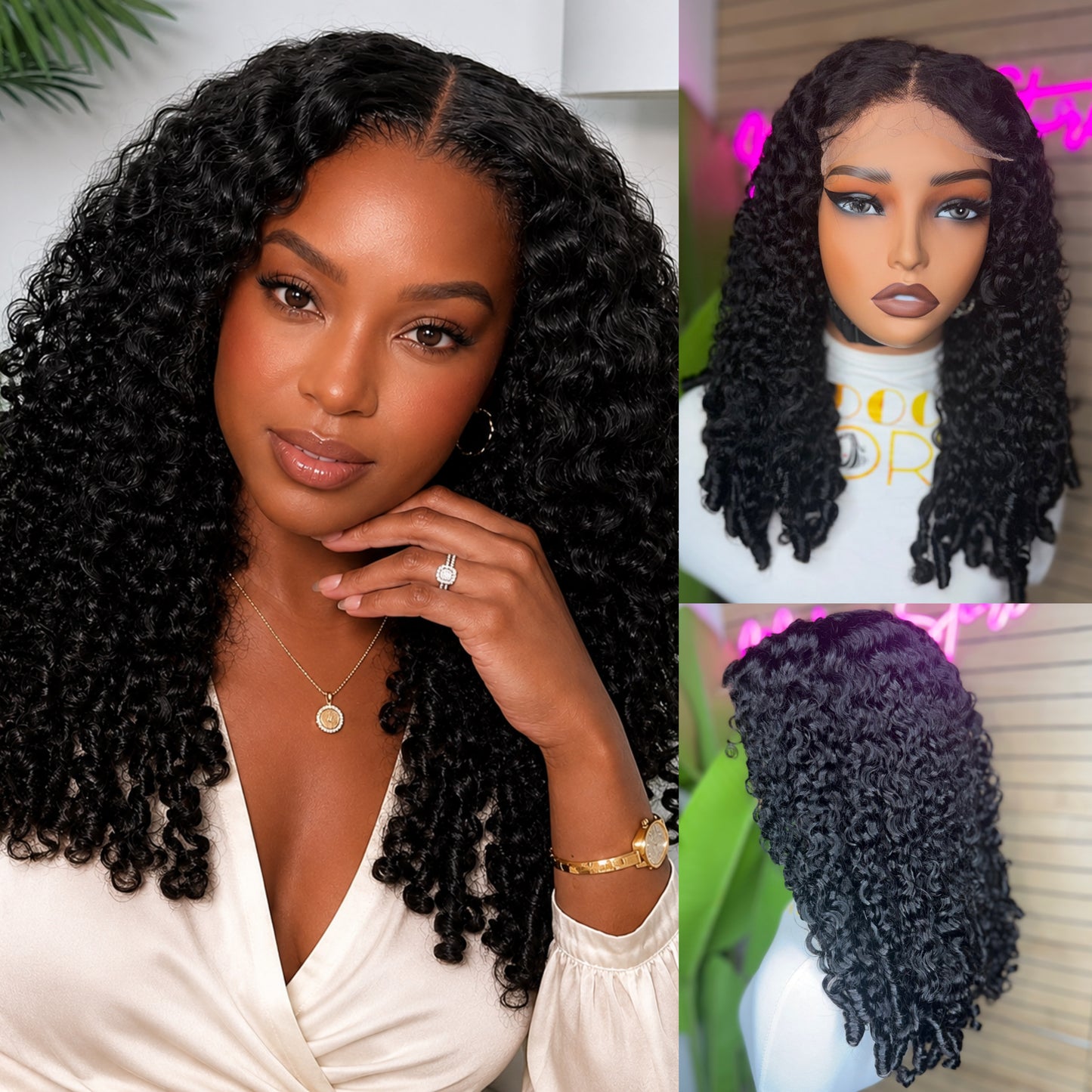 Burmese 5x5 curly wig 300density