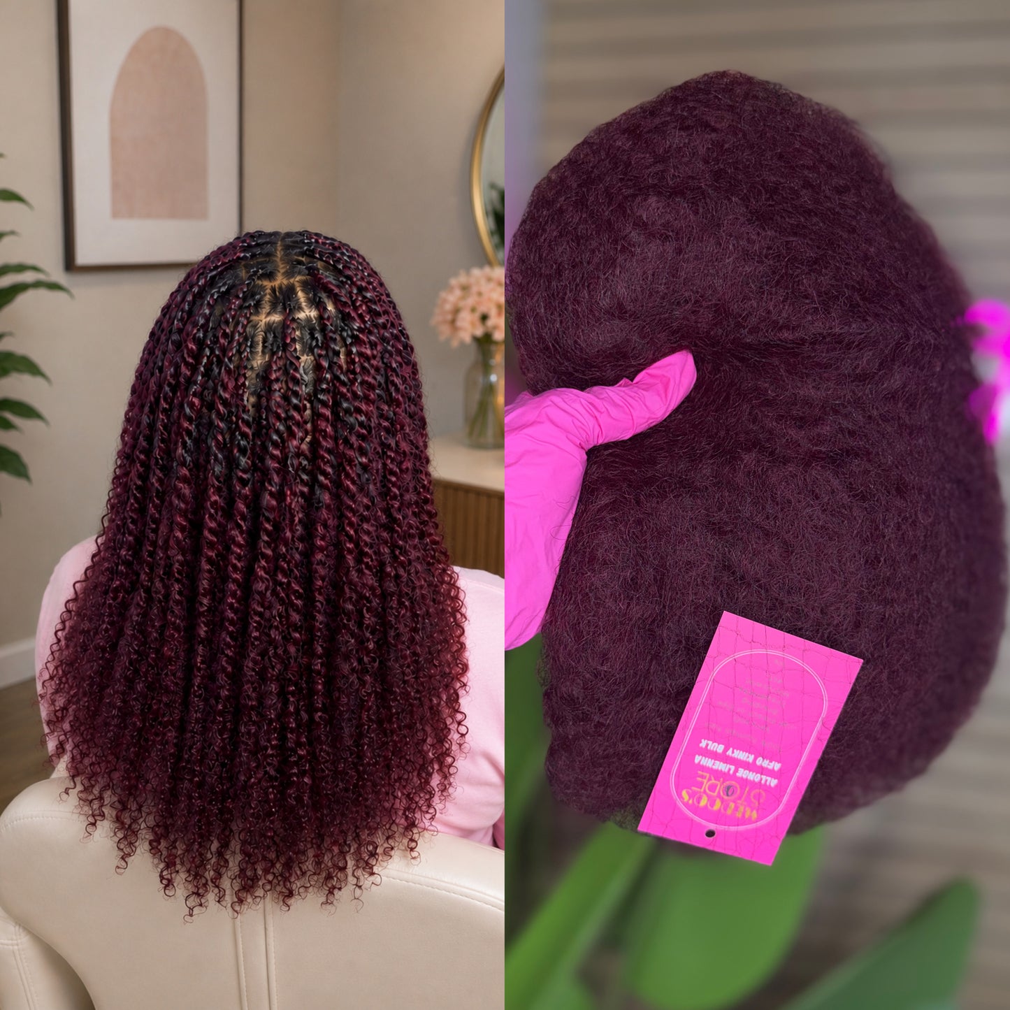 Allonge Limena afro kinky Bulk 100% human hair [50 gram / pk ]