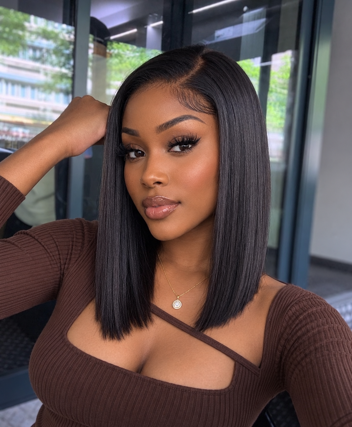 Bob wig 13x6 straight frontal transparent