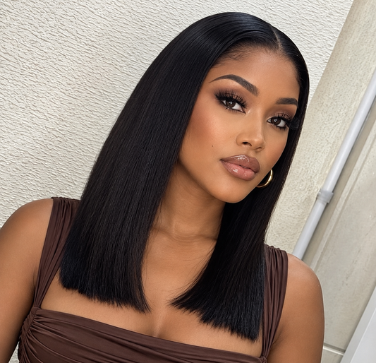 Bob wig 13x6 straight frontal transparent