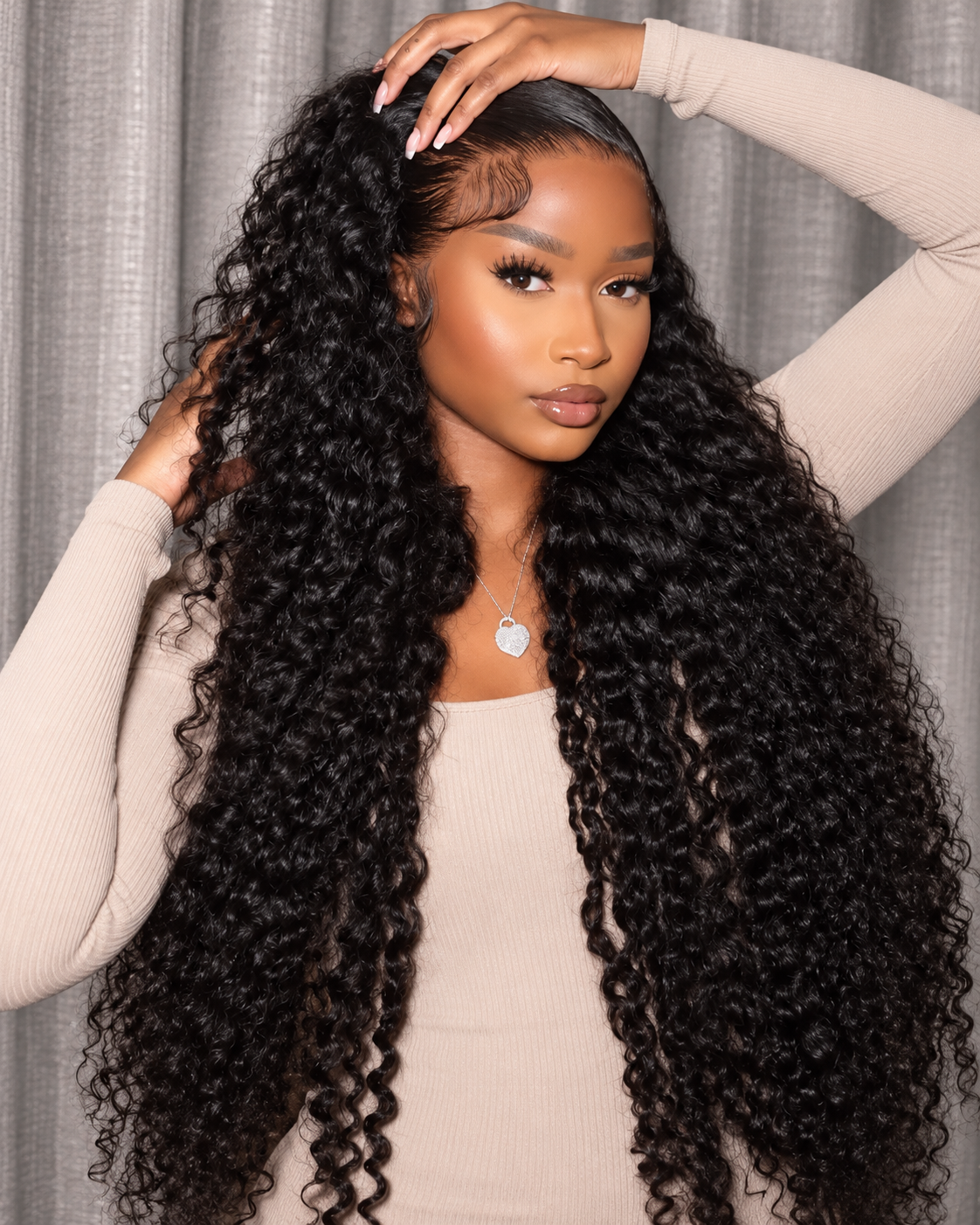 Wig deep wave 13x6 frontal wig transparent