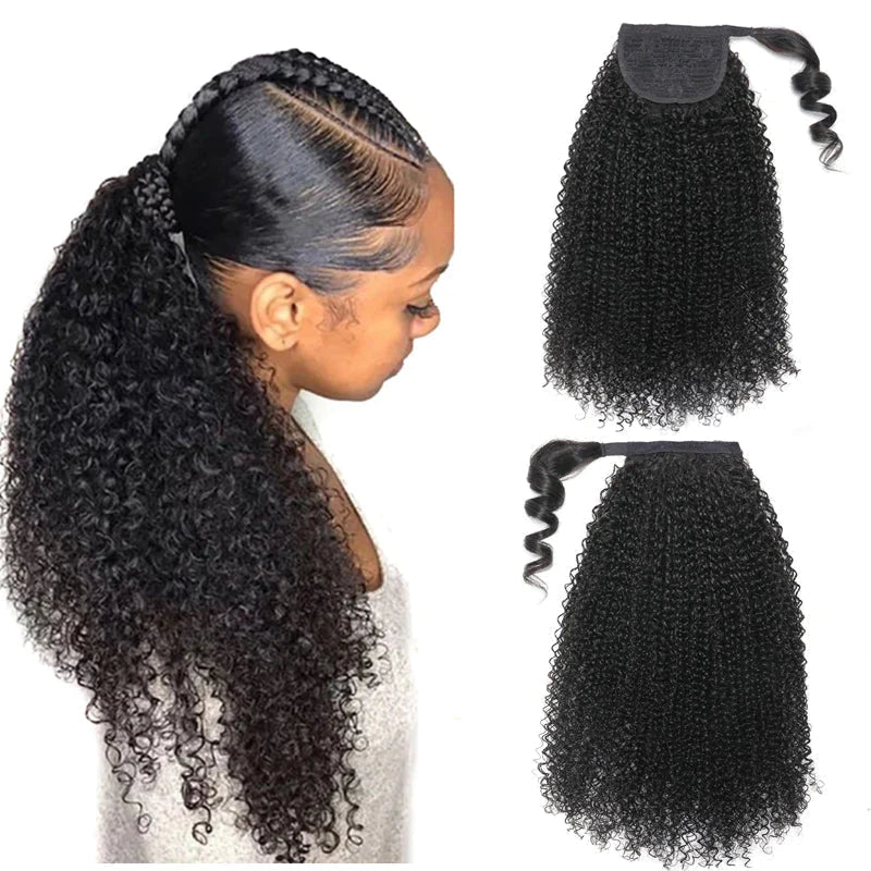 Ponytail kinky curly