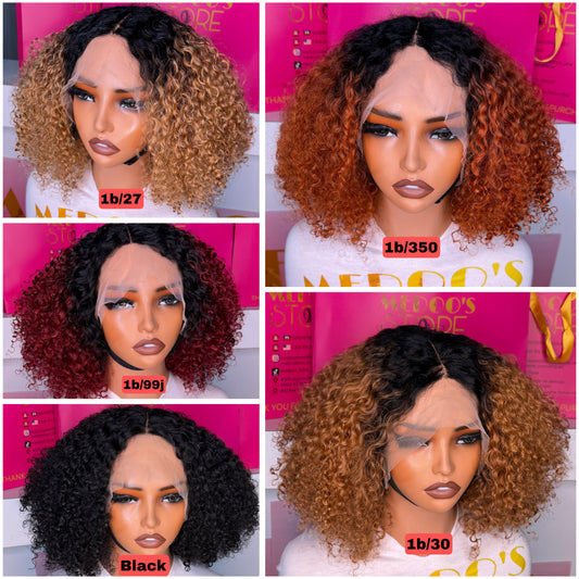 T part part Curly  wig
