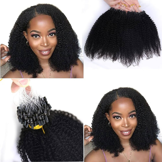 Micro link afro curly