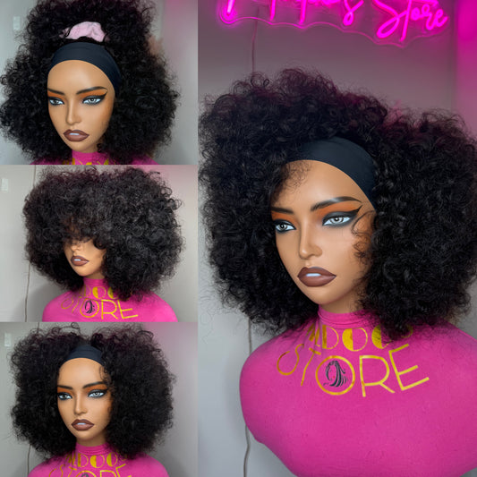 Headband bouncy wig 300 density
