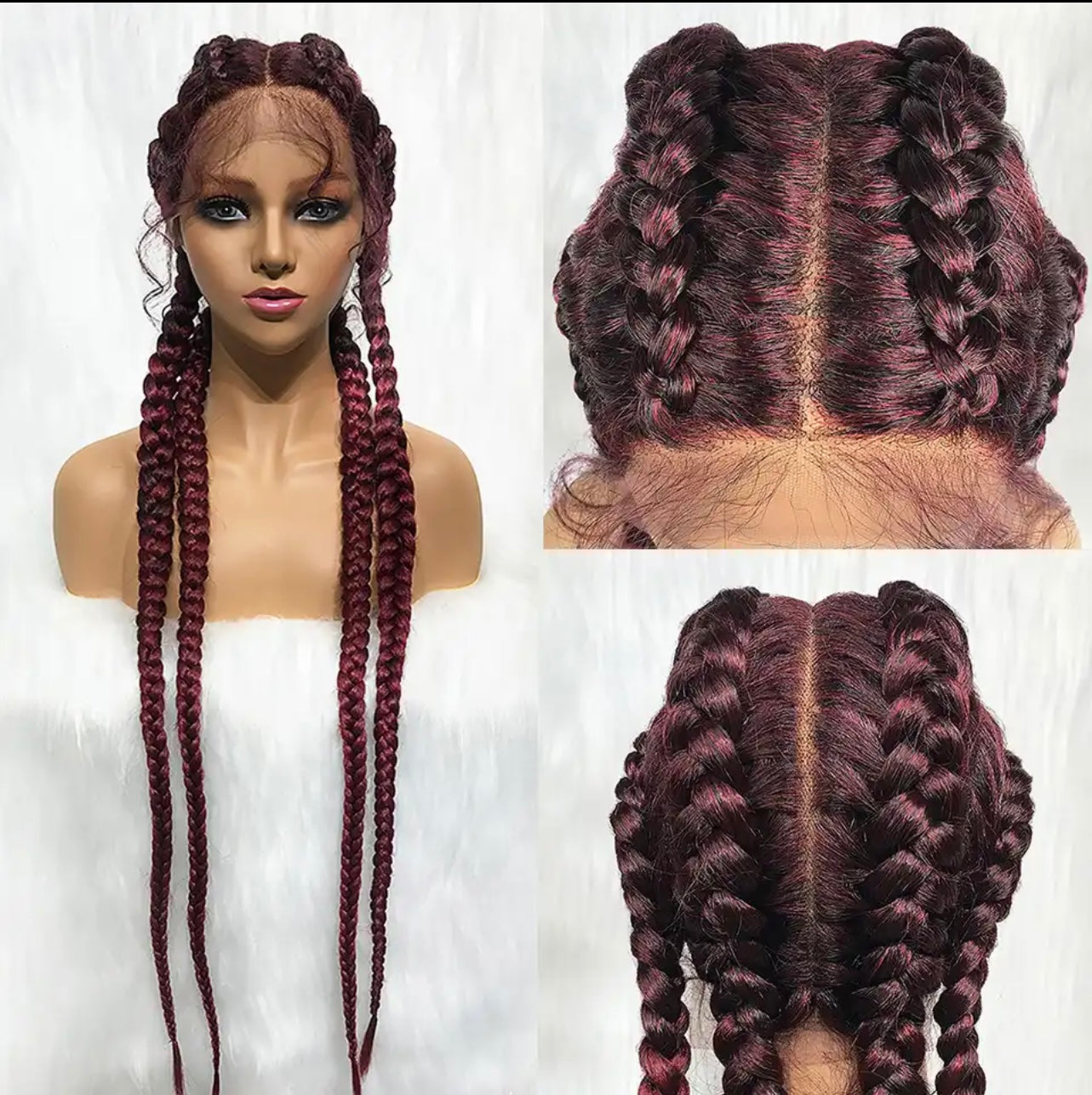 Braided cornrows