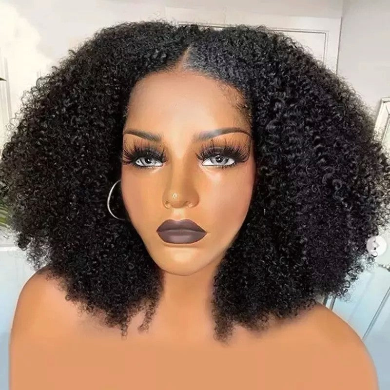 Afro Curly lace wig 4*4 transparent